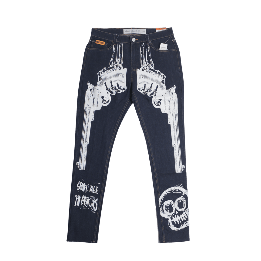 BRAND X SHOT ALL TO PIECES LIGHT WASH DENIM - Allstarelite.com
