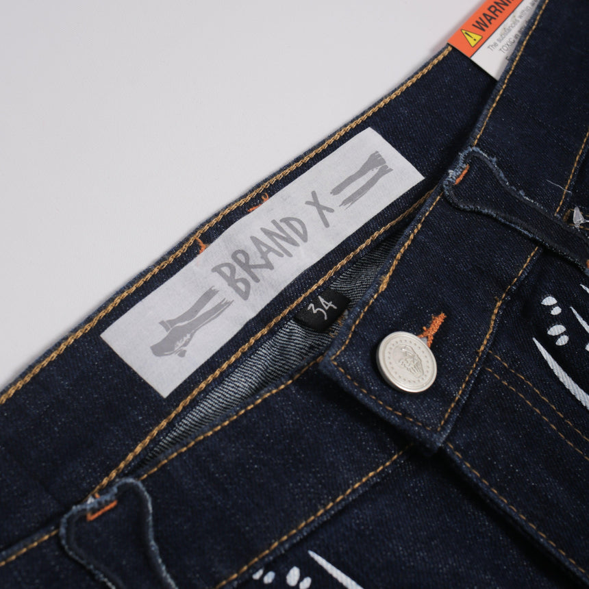 BRAND X SHOT ALL TO PIECES LIGHT WASH DENIM - Allstarelite.com