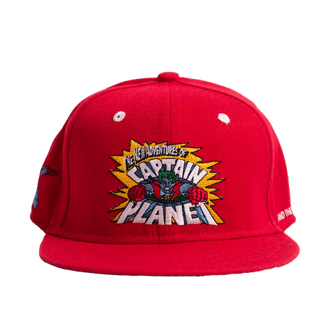 CAPTAIN PLANET RED FITTED HAT - Allstarelite.com