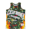 CASH MONEY RECORDS BASKETBALL JERSEY RED CAMOUFLAGE - Allstarelite.com