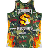 CASH MONEY RECORDS BASKETBALL JERSEY RED CAMOUFLAGE - Allstarelite.com