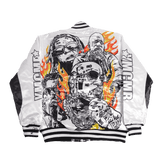CASH MONEY RECORDS SATIN JACKET WHITE - Allstarelite.com