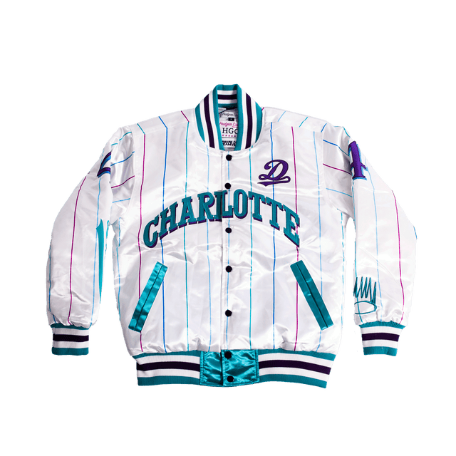 CHARLOTTE DREAMVILLE WHITE SATIN JACKET - Allstarelite.com