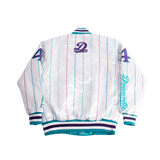 CHARLOTTE DREAMVILLE WHITE SATIN JACKET - Allstarelite.com