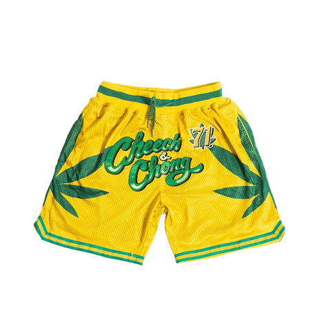 CHEECH & CHONG BASKETBALL SHORTS GREEN - Allstarelite.com