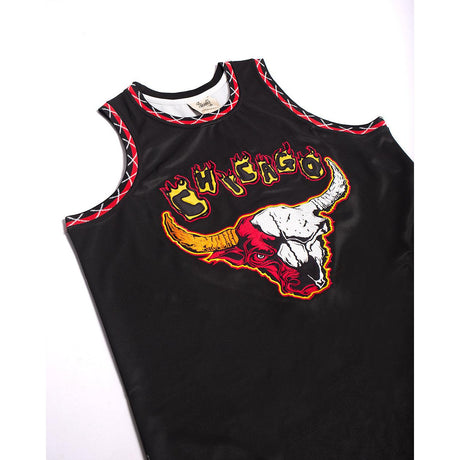 CHICAGO IN FLAMES YOUTH BASKETBALL JERSEY - Allstarelite.com