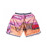 COURAGE THE COWARDLY DOG BASKETBALL SHORTS TAN - Allstarelite.com