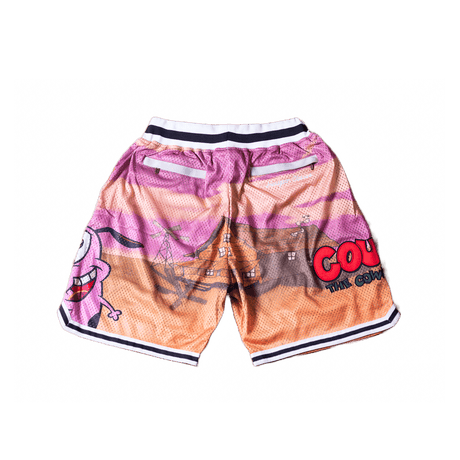 COURAGE THE COWARDLY DOG BASKETBALL SHORTS TAN - Allstarelite.com