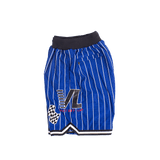 CRENSHAW PINSTRIPE BASKETBALL SHORTS BLUE - Allstarelite.com