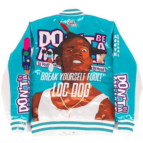 DBAM ALL OVER SATIN JACKET LT BLUE - Allstarelite.com