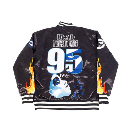 Dead Presidents All Over Satin Jacket Black - Allstarelite.com