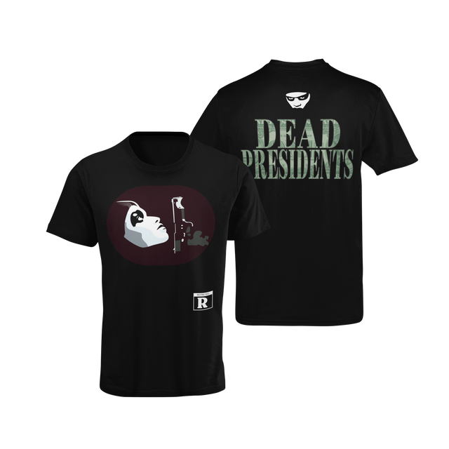 DEAD PRESIDENTS MASKED GUN TSHIRT - Allstarelite.com