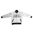 Dead Presidents Satin Jacket White With Green Interior - Allstarelite.com