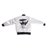 Dead Presidents Satin Jacket White With Green Interior - Allstarelite.com