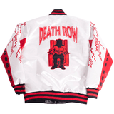 DEATH ROW LIGHTNING YOUTH SATIN JACKET WHITE - Allstarelite.com