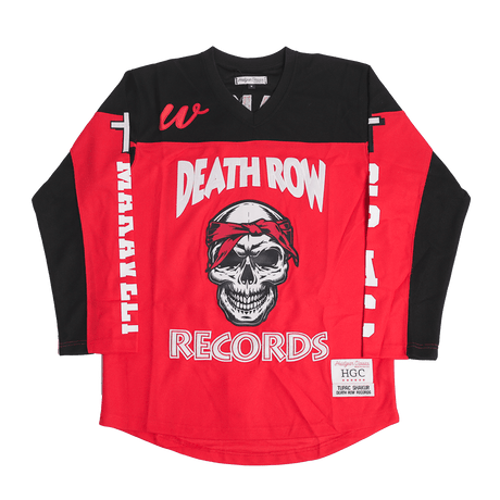 DEATH ROW RECORDS YOUTH HOCKEY JERSEY RED - Allstarelite.com