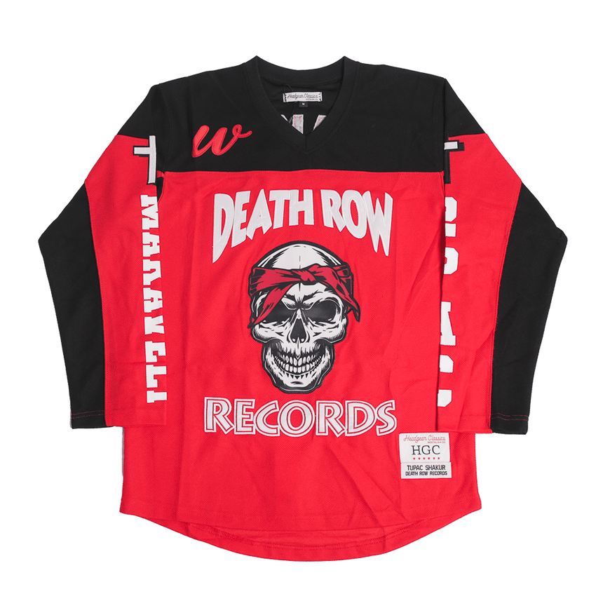 DEATH ROW RECORDS YOUTH HOCKEY JERSEY RED - Allstarelite.com