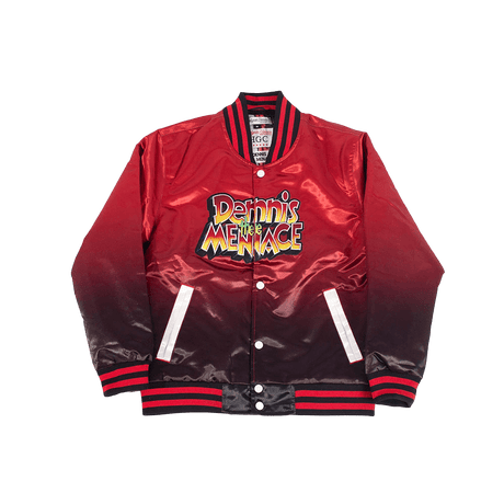 Dennis The Menace Red Gradient Satin Jacket - Allstarelite.com