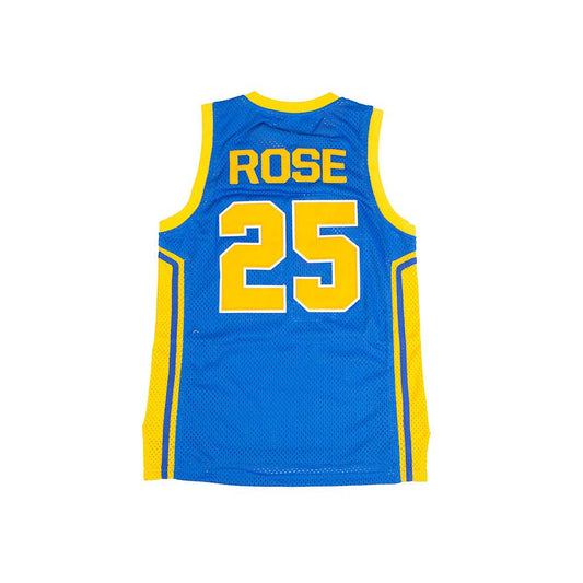 Derrick Rose Blue Youth High School Basketball Jersey - Allstarelite.com