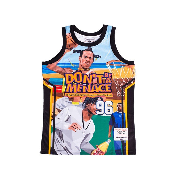 DONT BE A MENACE LOC DOG BASKETBALL JERSEY - Allstarelite.com