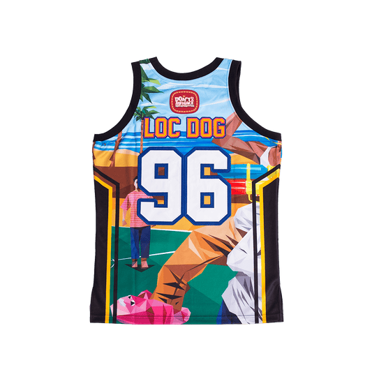 DONT BE A MENACE LOC DOG BASKETBALL JERSEY - Allstarelite.com