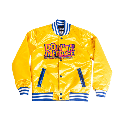 DONT BE A MENCACE SATIN JACKET YELLOW - Allstarelite.com