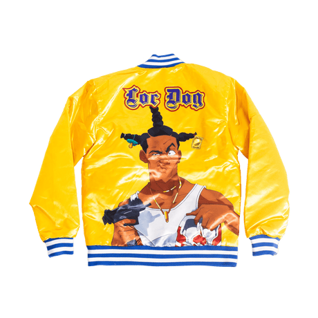 DONT BE A MENCACE SATIN JACKET YELLOW - Allstarelite.com