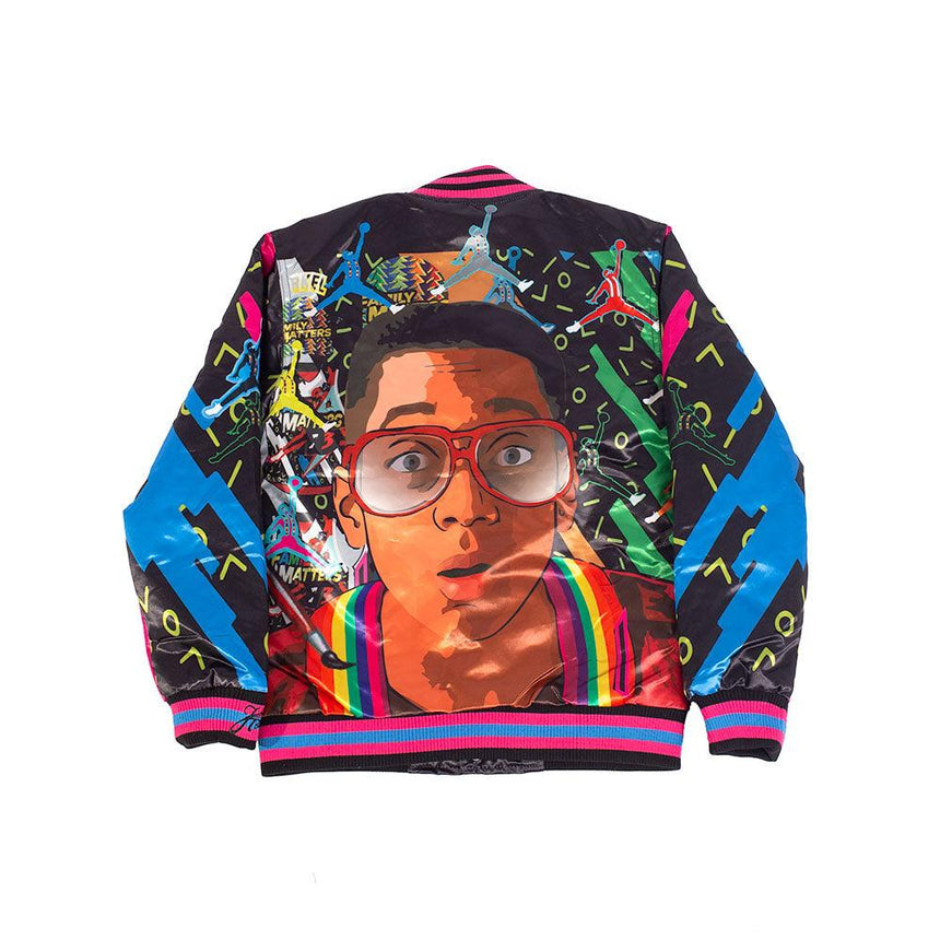 FAMILY MATTERS URKEL RETRO SATIN JACKET - Allstarelite.com