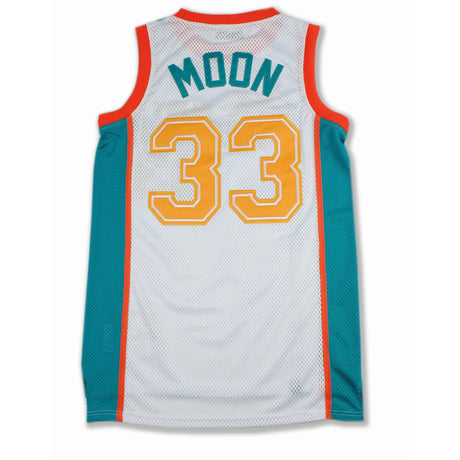 Flint Tropics Jackie Moon White Basketball Jersey - Allstarelite.com