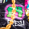 Fresh Prince Fresh Air Graffiti Satin Jacket Black - Allstarelite.com