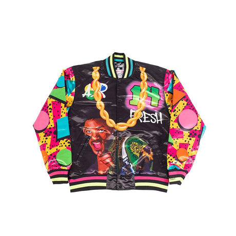 FRESH PRINCE FRESH AIR GRAFFITI YOUTH SATIN JACKET BLACK - Allstarelite.com