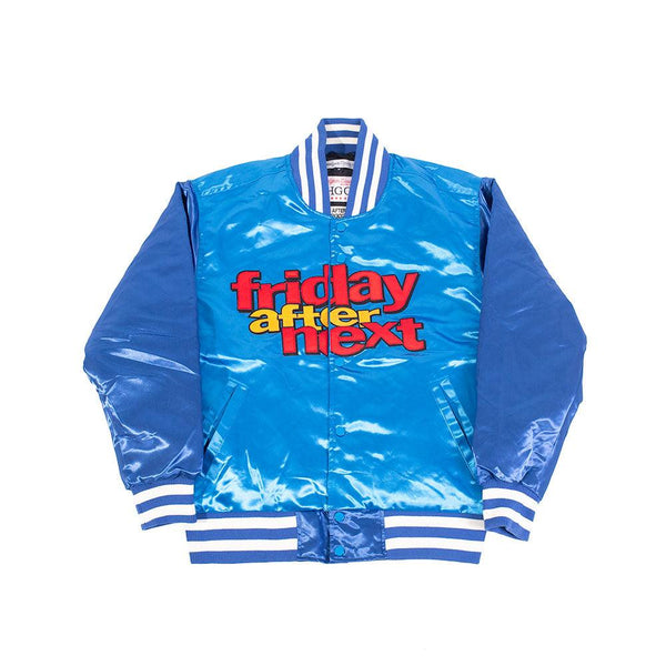FRIDAY AFTER NEXT SATIN JACKET BLUE – Allstarelite.com