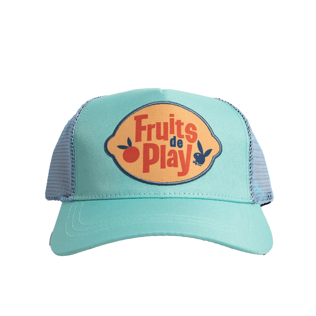 FRUITS DE PLAY TEAL PLAYBOY TRUCKER HAT - Allstarelite.com