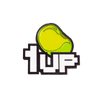 GREEN/WHITE 1 UP BEAN PIN - Allstarelite.com
