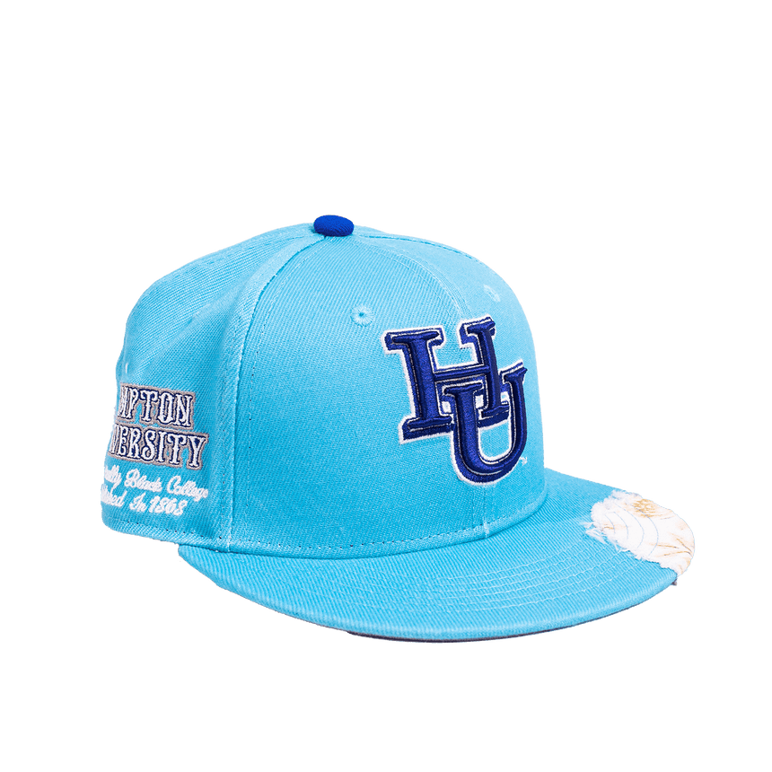 HAMPTON UNIVERSITY FRAYED FITTED HAT - Allstarelite.com