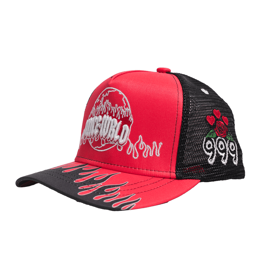 JUICE WRLD FIGHTING DEMONS TRUCKER HAT - Allstarelite.com