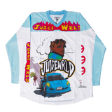JUICEWRLD HOCKEY JERSEY IN BLUE - Allstarelite.com