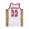 KOBE BRYANT ALTERNATE HIGH SCHOOL BASKETBALL JERSEY WHITE - Allstarelite.com