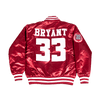 KOBE BRYANT LOWER MERION MAROON SATIN JACKET - Allstarelite.com