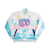 KOD J COLE YOUTH SATIN JACKET WHITE - Allstarelite.com