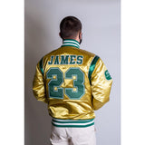 LEBRON JAMES IRISH HIGH SCHOOL BASKETBALL SATIN JACKET - Allstarelite.com