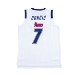 LUKA DONCIC MADRID TEKA BASKETBALL JERSEY WHITE - Allstarelite.com
