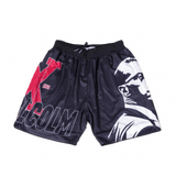 MALCOLM X BLACK & RED BASKETBALL SHORTS - Allstarelite.com