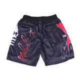 MALCOLM X BLACK & RED BASKETBALL SHORTS - Allstarelite.com