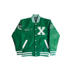 Malcolm X Varsity Jacket In Green - Allstarelite.com