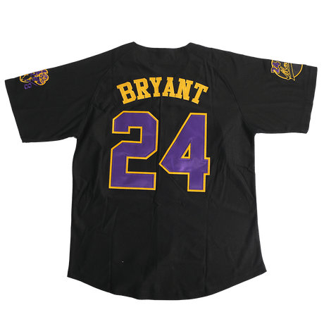 MAMBA KOBE BRYANT BUTTON DOWN JERSEY IN BLACK - Allstarelite.com
