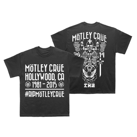 MÖTLEY CRÜE #RIPMÖTLEYCRÜE TSHIRT - Allstarelite.com