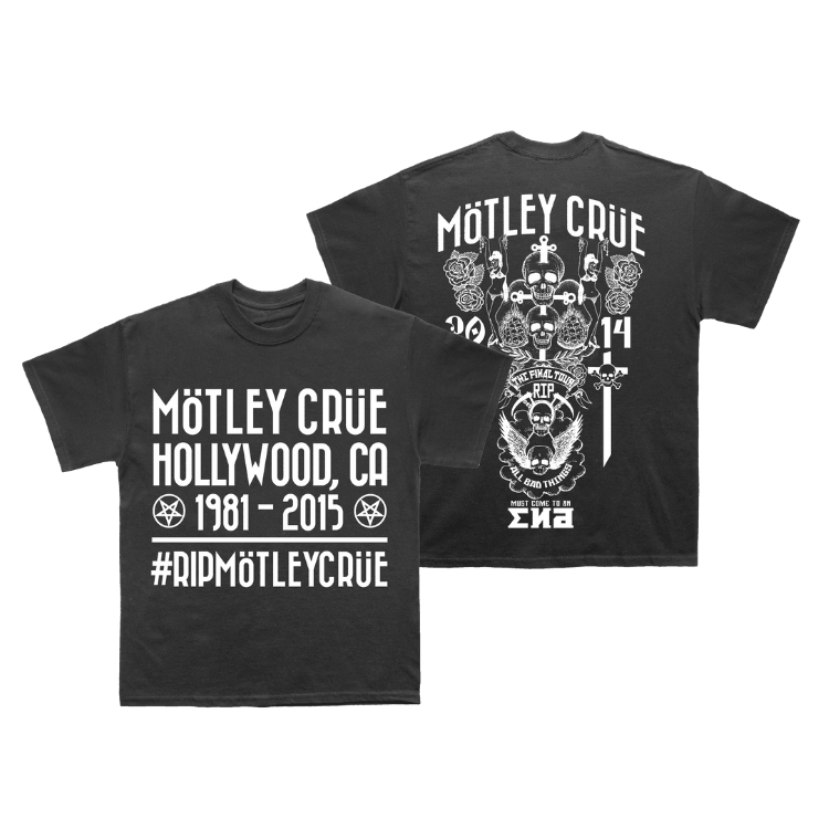 MÖTLEY CRÜE #RIPMÖTLEYCRÜE TSHIRT - Allstarelite.com