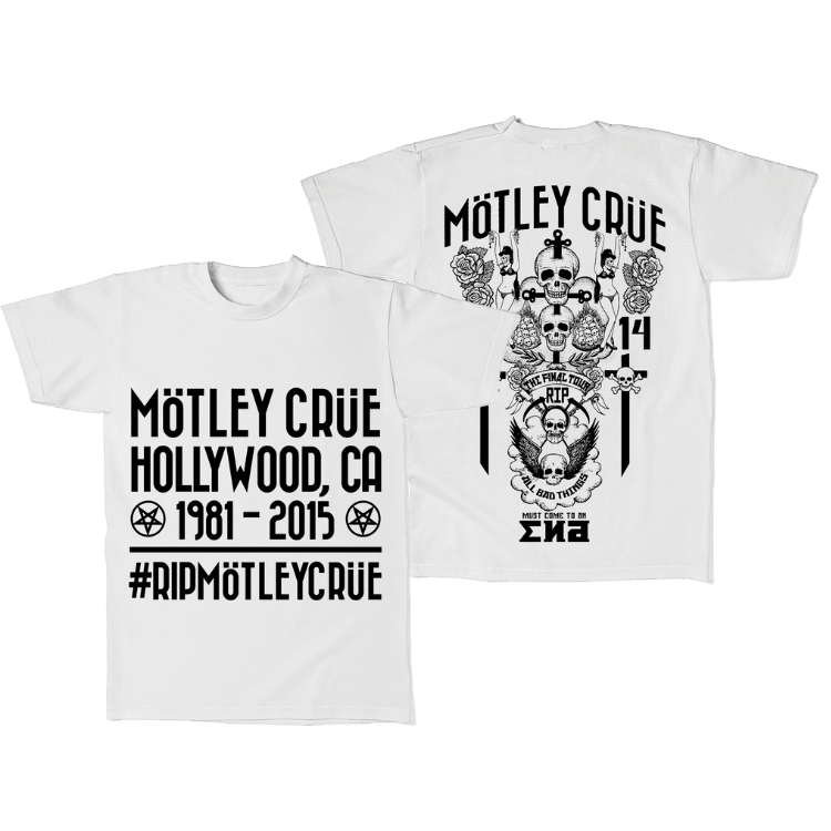 MÖTLEY CRÜE #RIPMÖTLEYCRÜE TSHIRT - Allstarelite.com