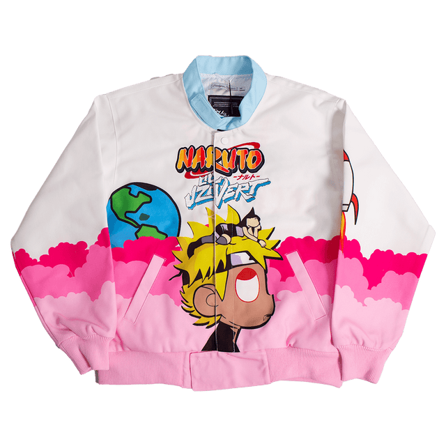 NARUTO X UZI WORK JACKET WHITE - Allstarelite.com